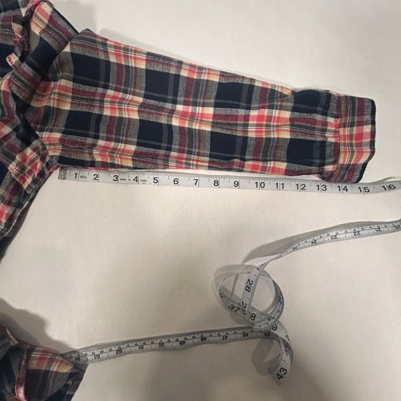 Anthropologie Isabella Sinclair Abilene Plaid Ruffled Henley - Picture 11 of 11